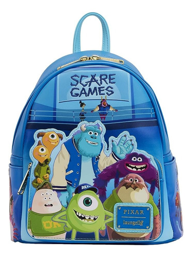 Disney Loungefly Monsters University Juegos De Sustos Team Usma Capa Color Azul Diseño De La Tela Estampado