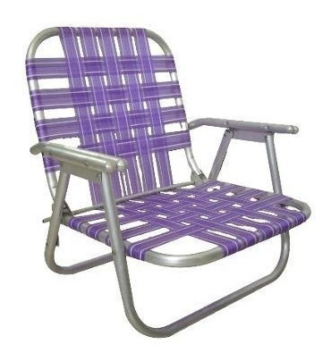 Silla Plegable Playera Camping Aluminio Nylon Ecology