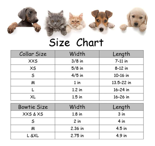 Collar De Perro Lionet Paws Con Pajarita, Cómodo Y Ajustable