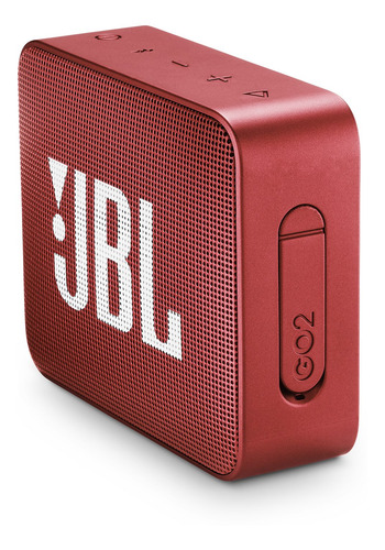Imagen 3 de 5 de Parlante JBL Go 2 portátil con bluetooth waterproof ruby red