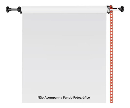 Suporte Parede Para 1 Fundo Fotográfico Com Tubo