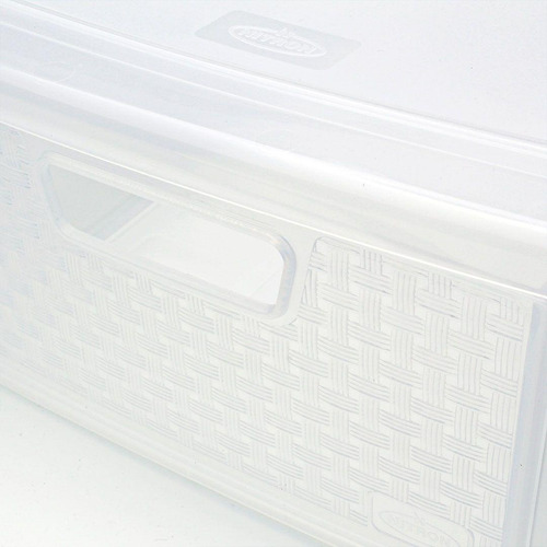 Kit 2 Gaveteiros Modular Empilhável Transparente Organizador