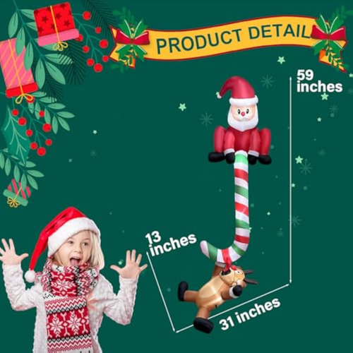 Inflables Colgantes De Navidad De 8 Pies Con
