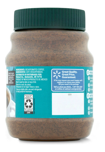 Imagen 6 de 6 de Cafe Instantaneo Descafeinado Great Value