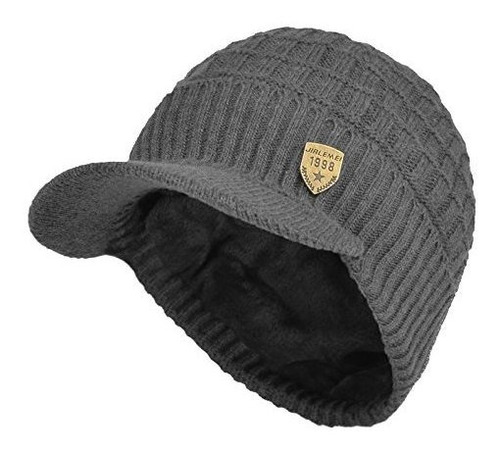 Imagen 1 de 5 de Sombrero De Visera De Punto De Invierno Al Aire Libre