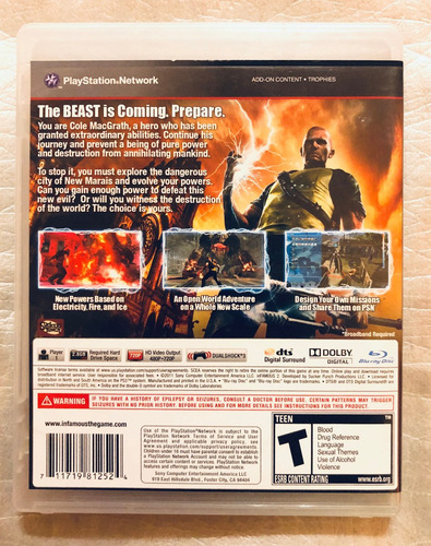 Juego Infamous 2 Para Ps3 (Usado)