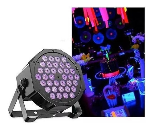 Foco 36 Led Uv Luz Dmx Fiesta Fluor