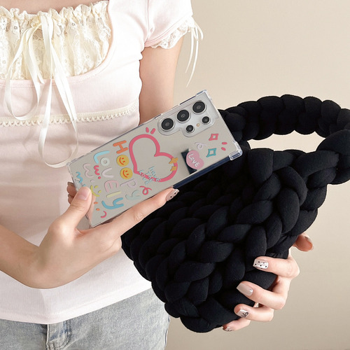 Funda Case Para Samsung Uso Rudo Con Espejo Con Corazón