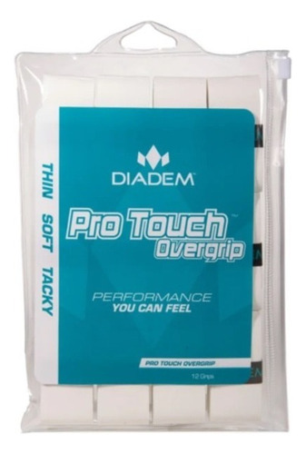 Overgrip Diadem Pro Touch - Embalagem C/12 Unidades - Branco