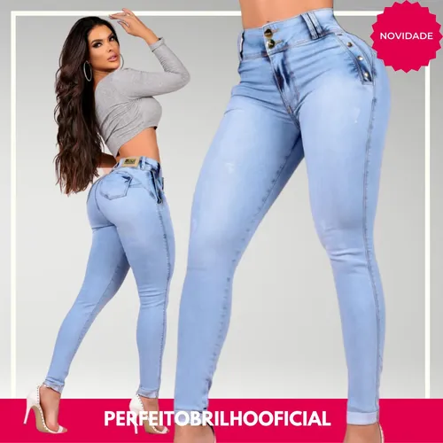 Calca jeans com bojo cheap