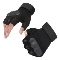 Comprar Luvas Tatica Militar Airsoft Paintball Meio Dedo Microfibra
