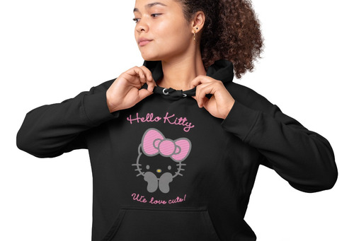 Sudadera Algodon Premium:  Hello Kity We Love Cute 