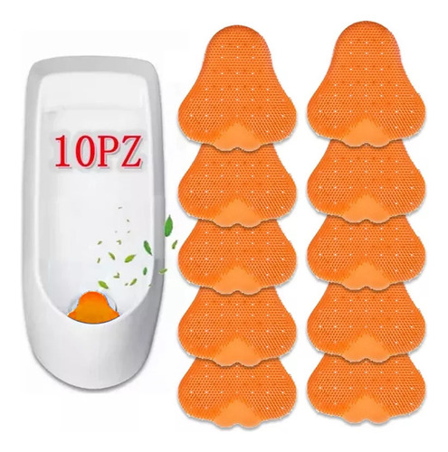 10pzs Tapete Aromatizante Mingitorio Urinal Antisalpicaduras