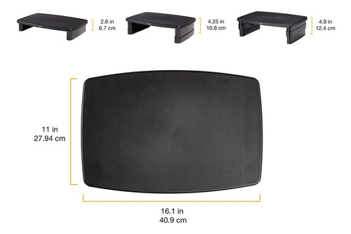 Imagen 4 de 6 de Amazonbasics - soporte Ajustable Para Monitor