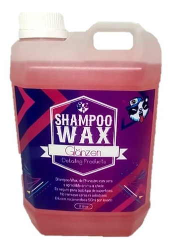 Glänzen Detailing Shampoo Wax Con Cera Ph Neutro 2 Litros