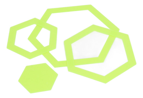 Juego De 4 Reglas De Costura Hexagonales, Plantillas De Acol
