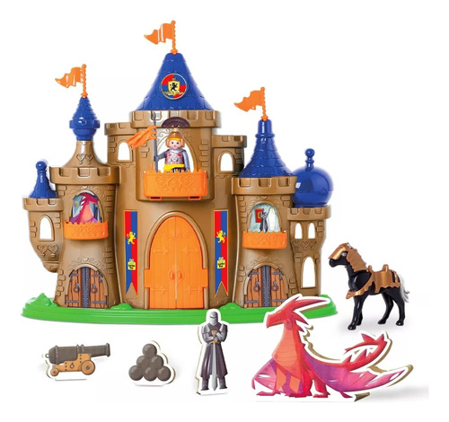 Brinquedo Castelo Medieval Soldado Cavalo Dragão Infantil 