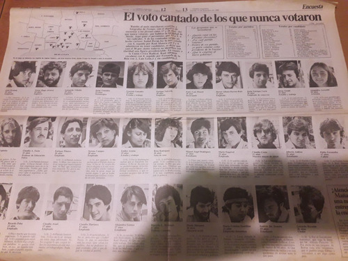 Diario Tiempo Argentino 17 12 1982 Nunca Votaron Maradona 