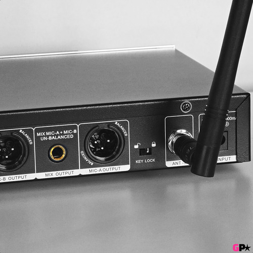Sistema Profesional Microfono Inalambrico Uhf Fm Doble Mano