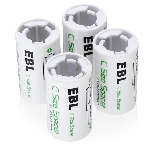 Ebl 4pcs Aa C Tamaño Batería Separadores Para Baterías Aa Re