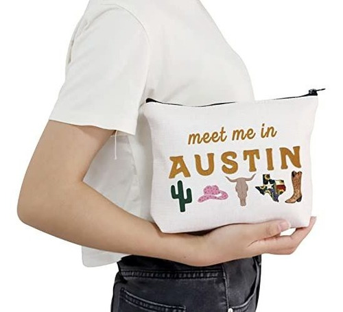 Estuche Cosmético De Viaje 'meet Me In Austin' Para