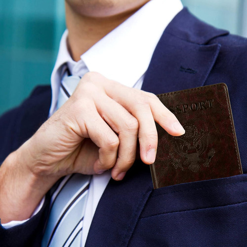Bolsa De Viaje Tigari Con Soporte Para Pasaporte, Pasaporte