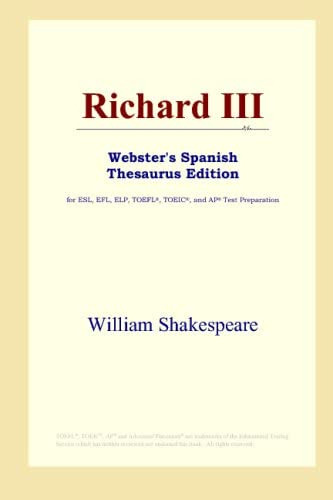 Libro: Richard Iii (webster S Spanish Thesaurus Edition)