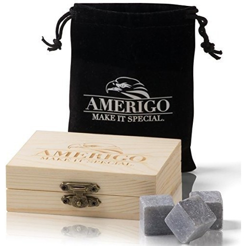 Set Piedras Enfriadoras De Whisky X 9 Und + Estuche Regalo