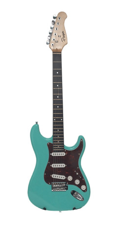 Guitarra Electrica Parquer Stratocaster Celeste Surf Funda