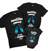 Comprar Combo Regalo Papá Nuestro Primer Día Del Padre X3 Playeras
