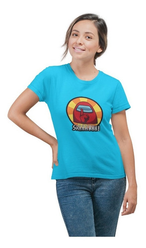 Imagen 9 de 10 de Poleras Amongus Silencio Estampadas Personalizadas Mujer