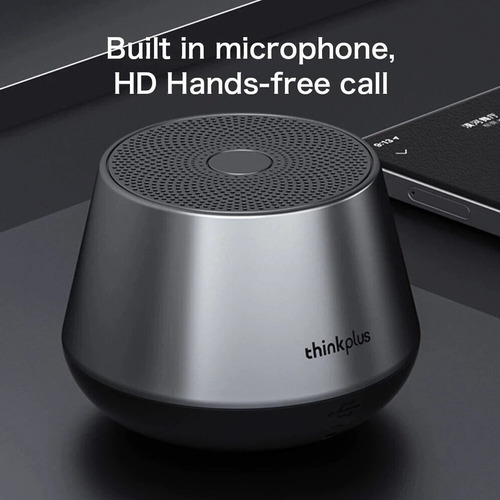 Altavoz portátil Lenovo K3 Pro Think Plus Bluetooth 5.0, color negro, 5 V
