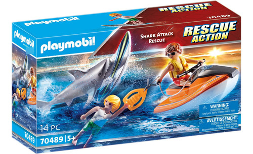 Playmobil Barco De Rescate Tiburón A La Vista