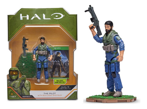 Jazwares Halo The Pilot With Bulldog Shotgun Figura