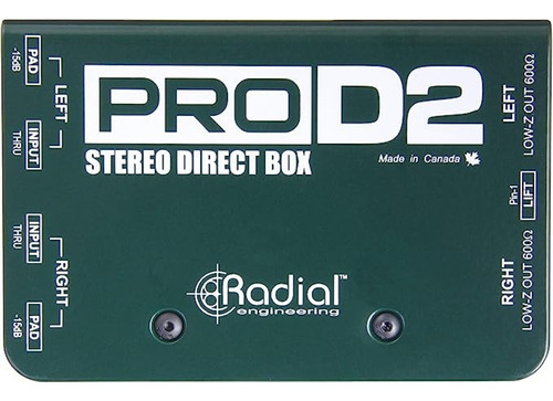 Caja Directa Radial Pro-d2 Pasiva 2 Canales