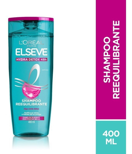  Shampoo Zero Caspa Hydra Detox Elseve 400ml