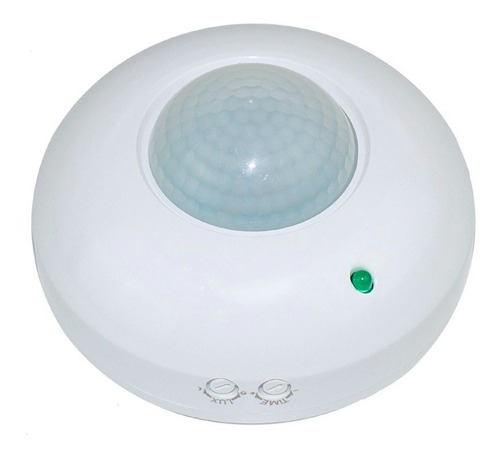 Imagen 3 de 10 de Sensor De Movimiento Infrarrojo 360° Sobreponer Techo Pared