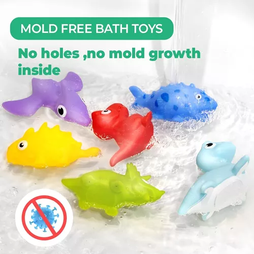 Juguetes de baño para bebés sin moho para niños de 1 año, juguetes de bañera