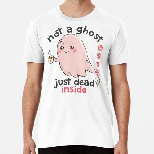 Remera Cute Coffee Ghost Dead Inside Pastel Goth Creepy Kawa