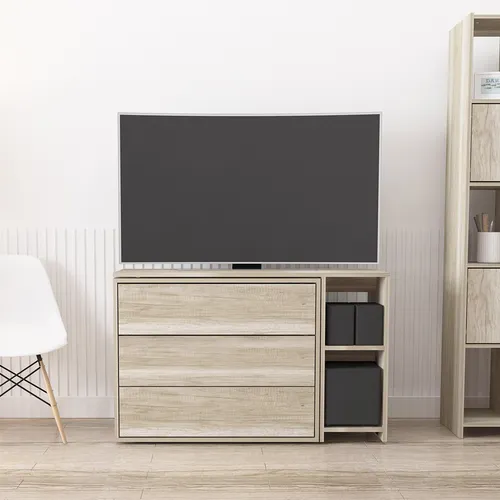 Mesa Rack Tv Lcd Escritorio Bahiut Giratorio