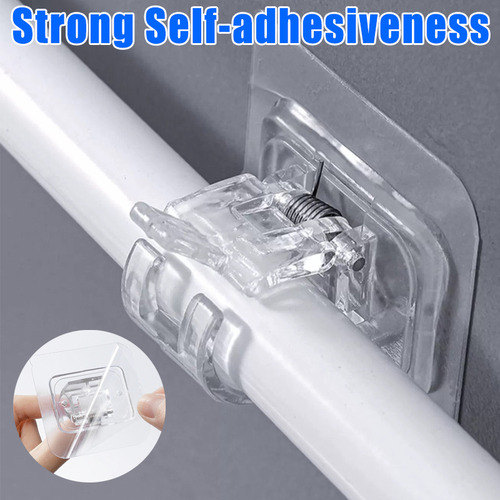 Gancho Autoadhesivo,soporte Ajustable Barra Almacenamiento
