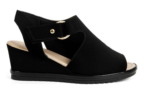 Bata Sandalias Casuales Para Mujer Negro