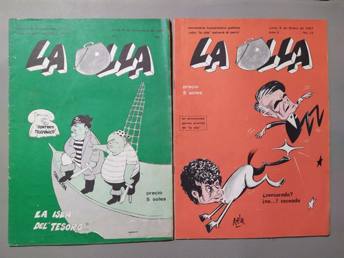 Revista La Olla 1966 - Humor Perú - Comic - 1966 - 1977