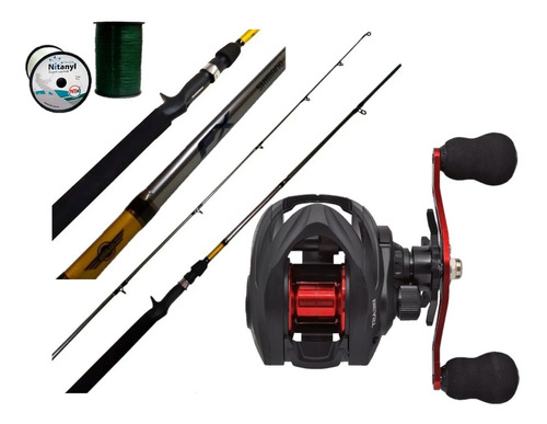 Combo Pesca Baitcast Reel Huevito + Caña Shimano Fx 10-20lbs