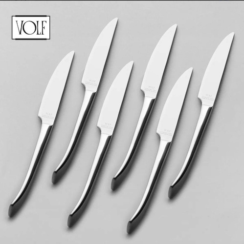Cubiertos Volf X 24 Piezas Linea Vecchio Diseño Lujo Plateado