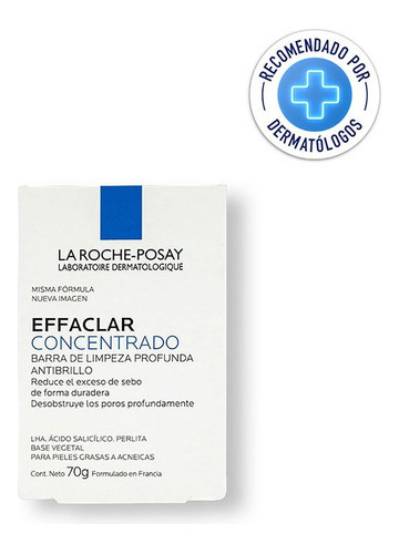 Barra de limpeza concentrada La Roche Posay para pele oleosa 70 g de pele sensível