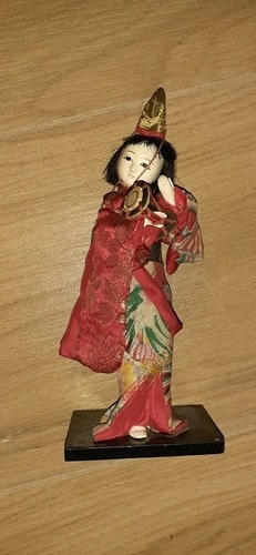 Muñeca Geisha Kotsuzumi 20 Cm Adorno Geisha Traje Kim