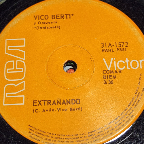Simple Vico Berti Lucio Milena Orquesta Rca Victor C4