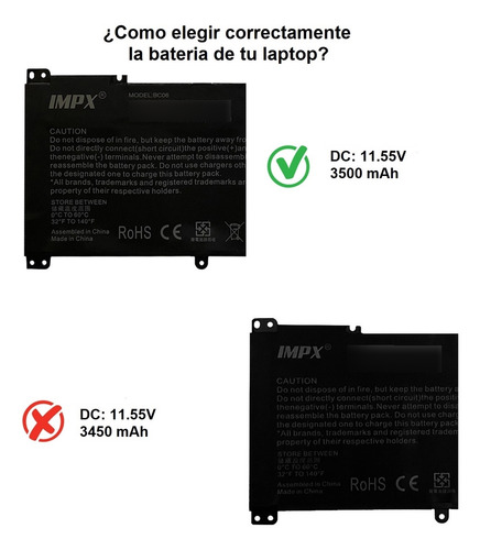 Batería Compatible Con Hp 14-cb174wm 14-cb172wm 14-cb012wm