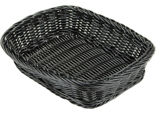 Canasta Rectangular Para Servir Panecillos De Poli-tejido G.